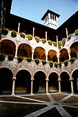 Bellinzona, Svizzera. La corte interna di Palazzo Civico